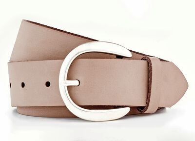 Modischer Damen-G&uuml;rtel aus Leder, 3,5 cm breit 