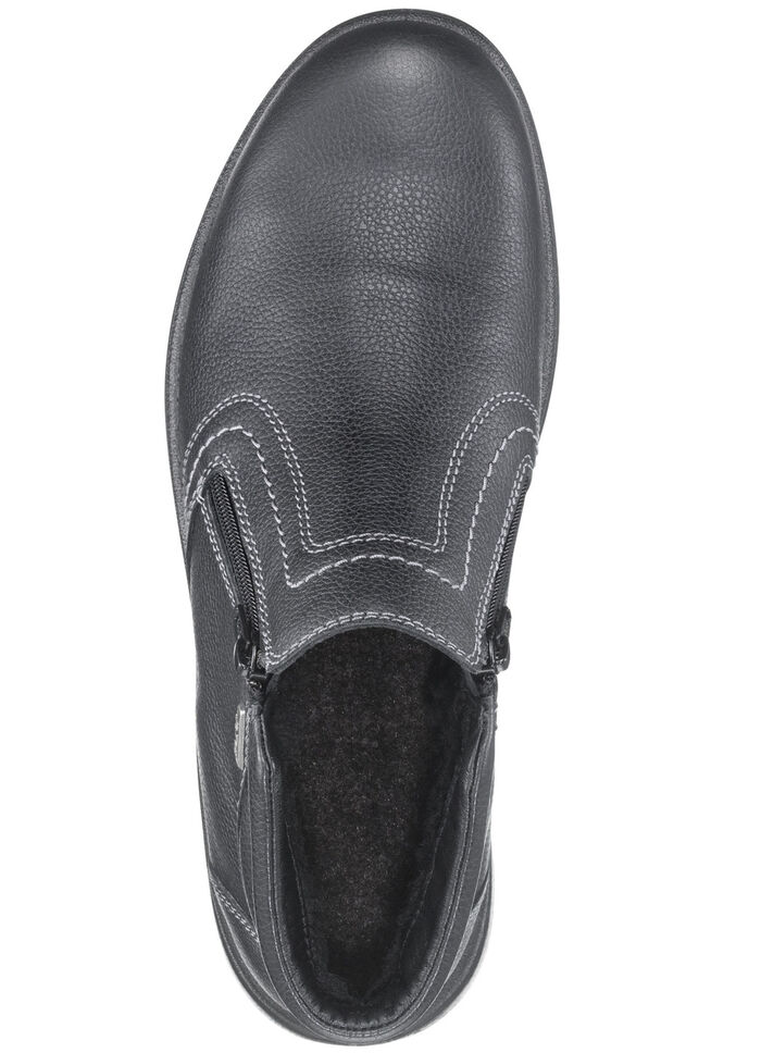 GINO GALANTE, atmungsaktive Herren-Boots, Winterschuhe, mit Reißverschluss SCHWARZ