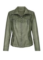 Jacke aus Lederimitat 