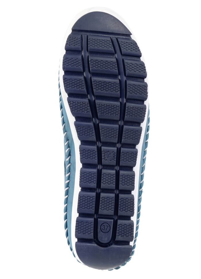 ELENA EDEN, sommerliche Damen-Slipper, Weite G, mit herausnehmbarem Fu&szlig;bett JEANS