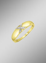 Edler Damenring im Kreuz-Design 