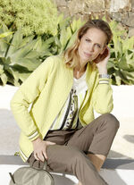 Shirtjacke mit Collegekragen 