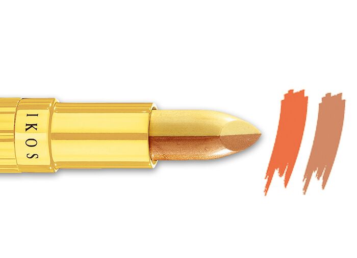 Ikos Duo Lippenstift LACHS-BRAUN