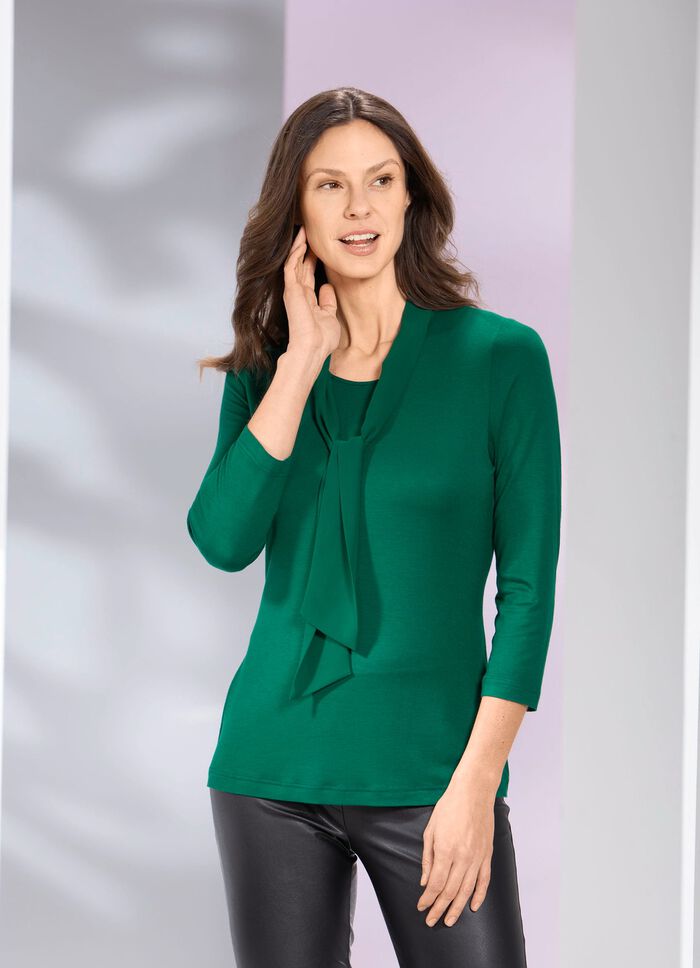 Shirt-Tunika mit Bindeschluppe 