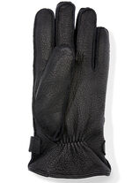 Herren-Handschuh aus weichem Ziegen-Nappaleder SCHWARZ