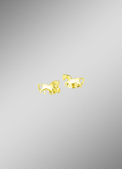 Pferde-Ohrstecker aus Gold 