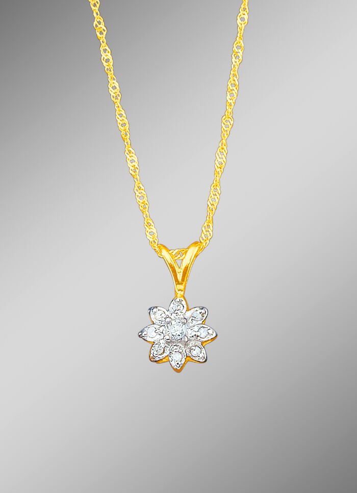 Eleganter Anh&auml;nger mit Singapurkette 