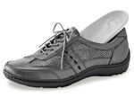 Waldl&auml;ufer, bequeme Damen-Schn&uuml;rschuhe, Weite H, mit herausnehmbarem Fu&szlig;bett ALTSILBER