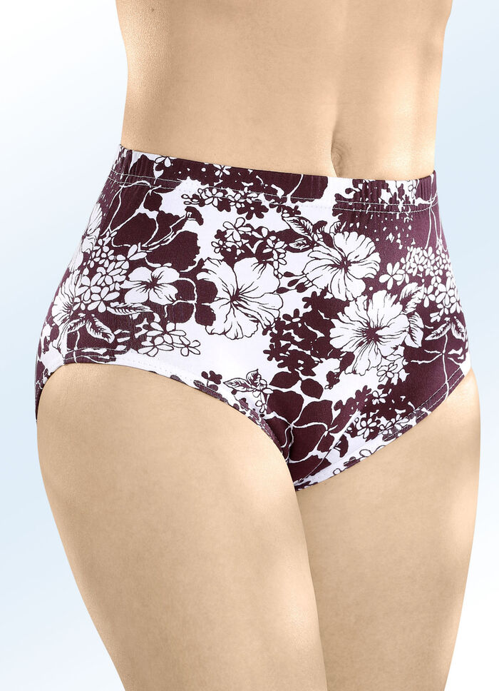 F&uuml;nferpack Slips mit Gummizug im Bund 