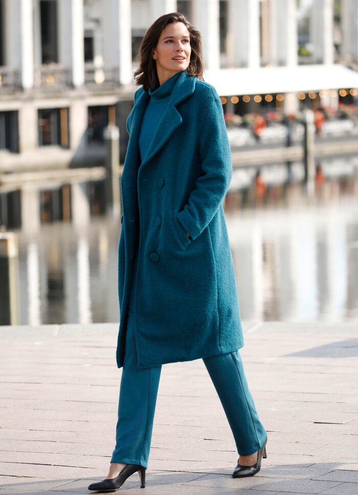 Wollmantel in 2-reihiger Optik 