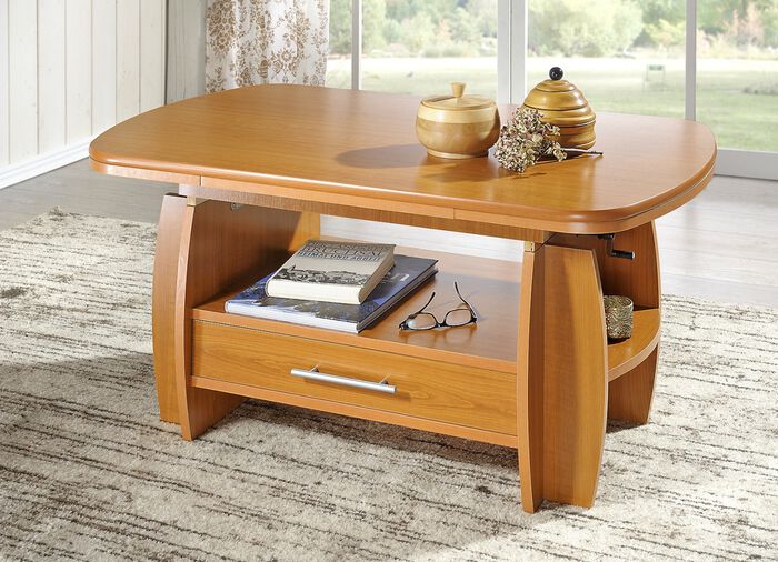 Couchtisch mit pflegeleichter Oberfl&auml;che KIRSCHBAUM