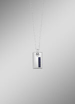 Edelstahl-Anhänger mit Kohlefaser 