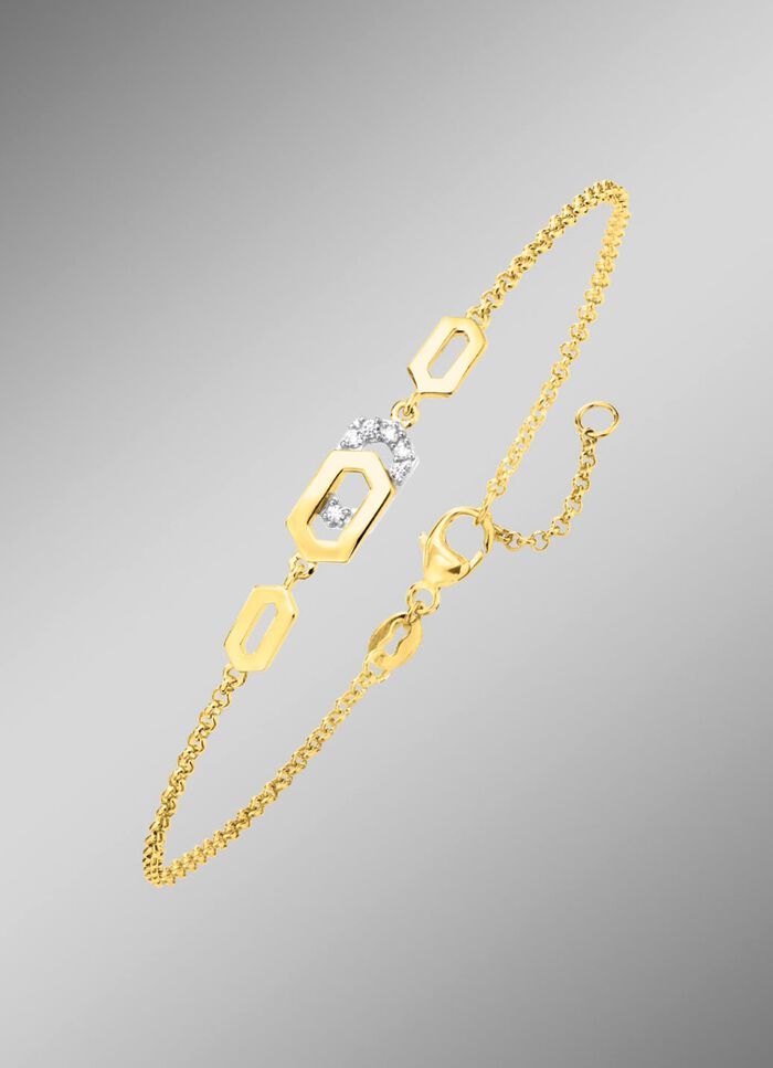Modernes Armband mit Zirkonia 
