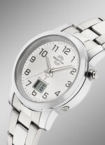 Klassische Damenuhr mit Funkuhrwerk 