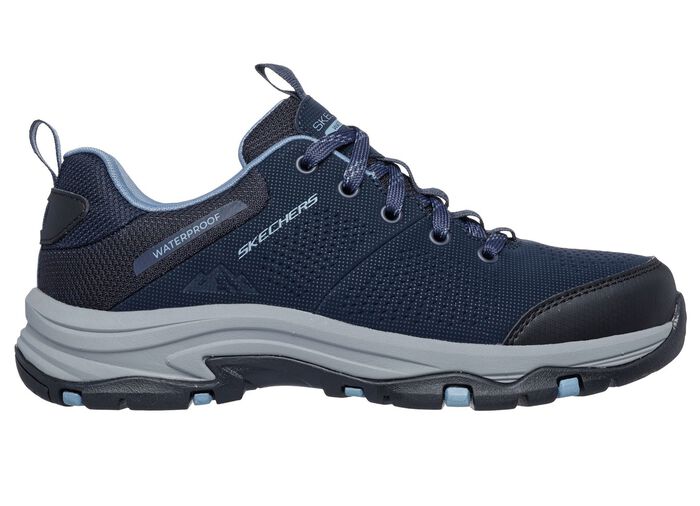SKECHERS, wetterfeste Damen-Schn&uuml;rschuhe, mit Klimamembrane DUNKELBLAU