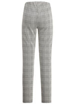 Hose mit Glencheck-Dessinierung SCHWARZ-ECRU