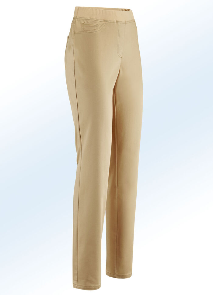 Edle Hose in Schlupfform CAMEL