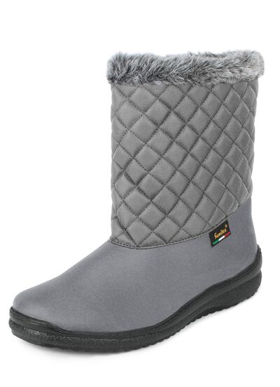 Winterstiefel mit Kunstpelzkragen 