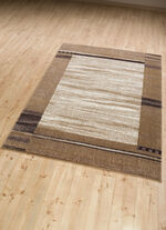 Brücken und Teppiche mit Bordüre BEIGE