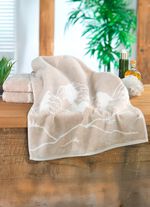 Frottier-Serie mit eingewebtem Bergpanorama 