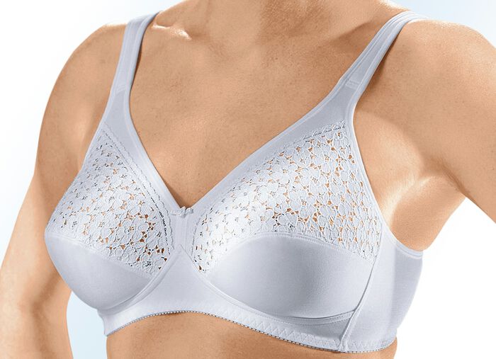 Speidel Zweierpack BH mit Spitzeneins&auml;tzen in den Obercups 2X WEISS