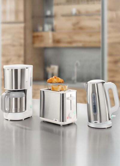 BRAUN Fr&uuml;hst&uuml;cksserie PurShine aus hochwertigem Edelstahl 