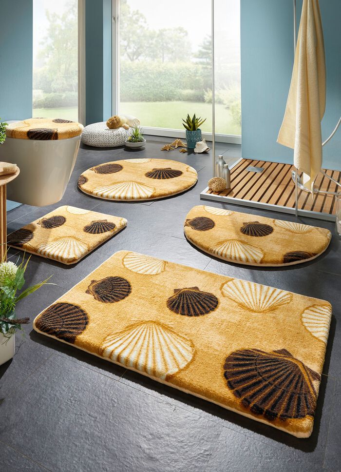 Badvorleger mit rutschhemmender R&uuml;ckseite GOLD