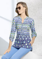 Shirt-Tunika mit krempelbaren &Auml;rmeln 