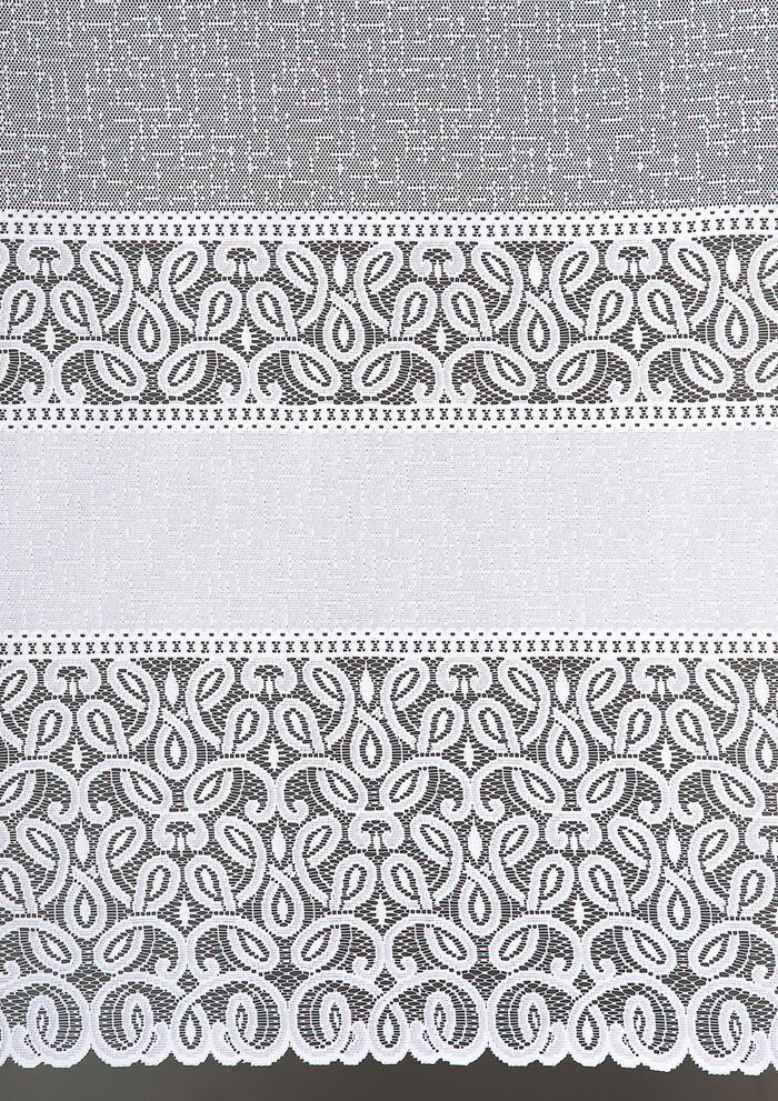 Blumenfenster-Store mit Universalschienenband 