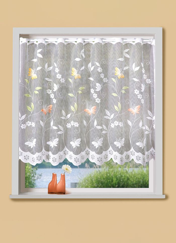 Kleinfenster-Store mit Stangendurchzug COLORIERT