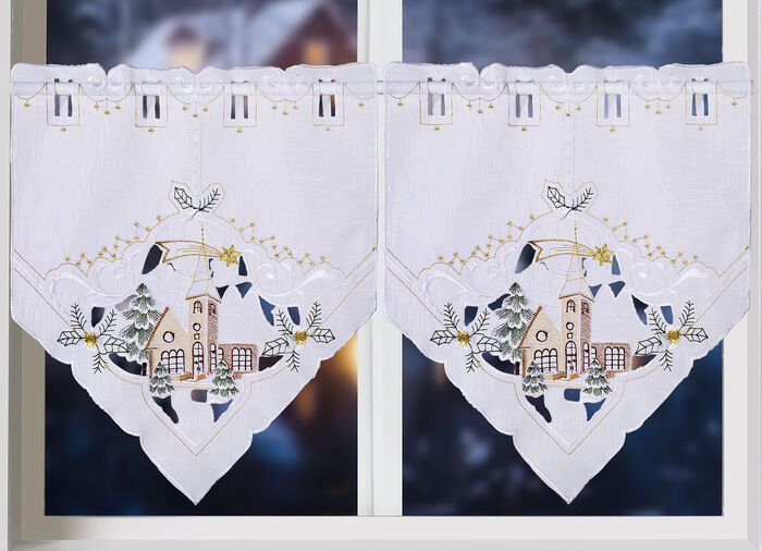 Scheibenh&auml;nger, 2er-Set, in Leinenoptik 