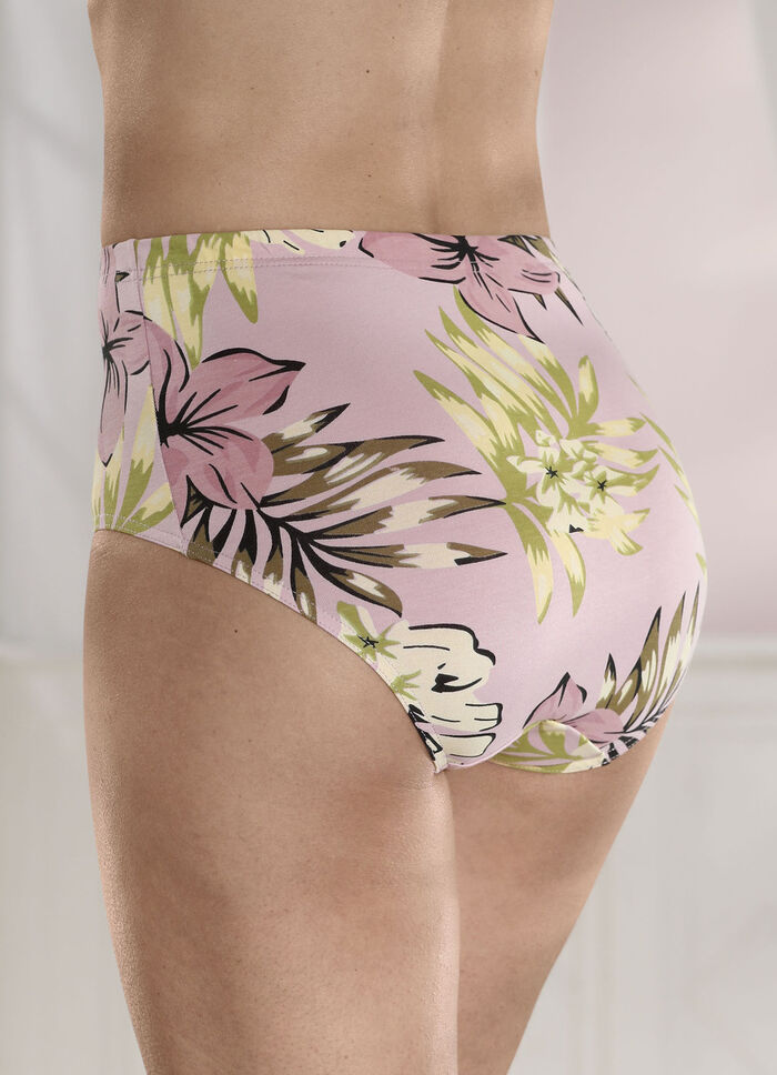 Viererpack Slips mit Floraldessin 