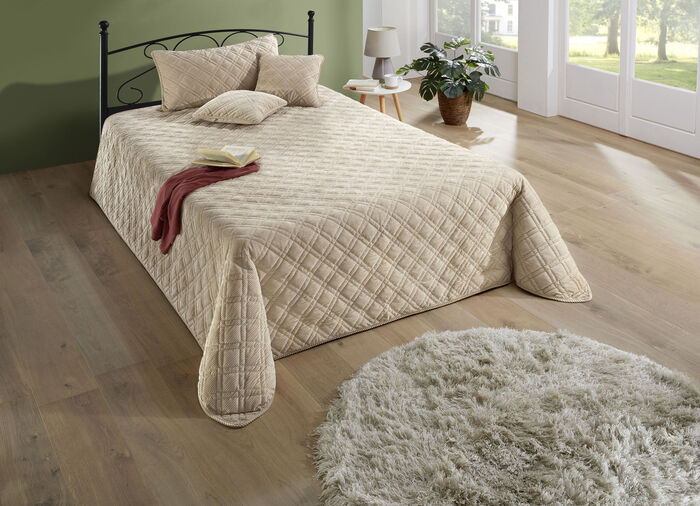 Tagesdecken in Cordoptik-Optik NATUR