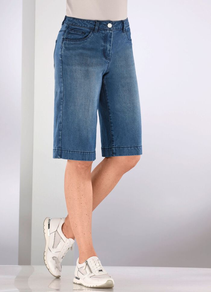 Jeans-Bermudas in 5-Pocket-Form 