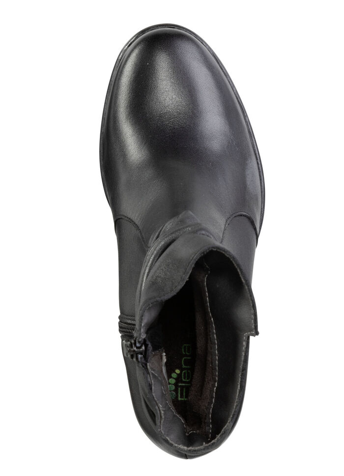 ELENA EDEN, modische Damen-Stiefeletten, Weite G, mit herausnehmbarem Fu&szlig;bett SCHWARZ