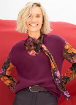 Pullunder mit überschnittener Schulter BEERE