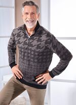 Troyer mit Strickkragen 