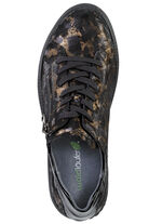 Waldl&auml;ufer Sneaker in trendiger Leo-Optik SCHWARZ-BRONZE