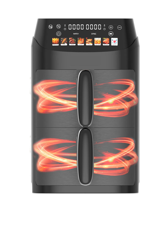 Digitale Doppelkammer-Heißluftfritteuse 