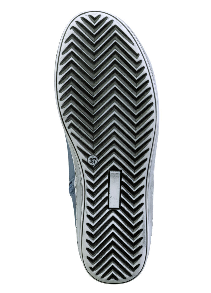 Andrea Conti Schnür-Bootie aus fein genarbtem Nappaleder BLAU