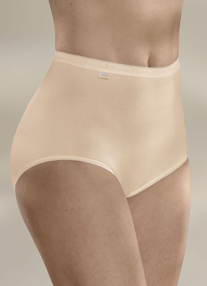 Sloggi Dreierpack Maxi Slip mit elastischen Abschlüssen HAUT