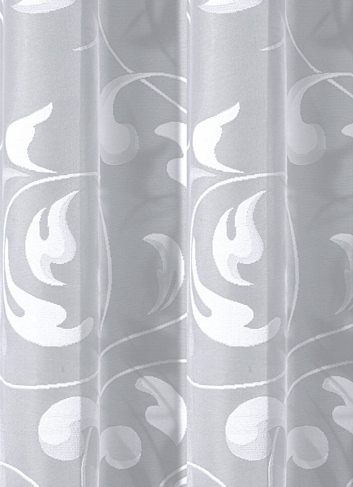 Leicht transparenter Store mit Rankenmotiv 