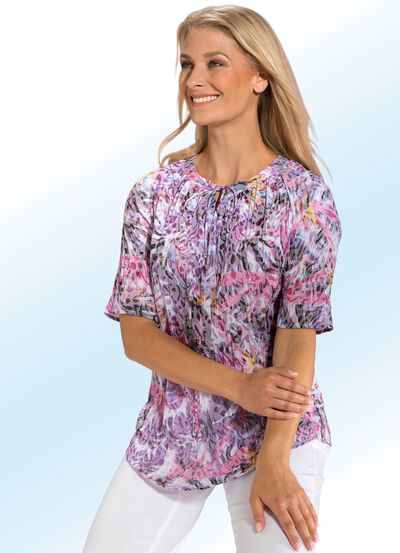 Transparente Tunika mit Baumwolle 