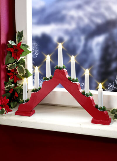 LED-Leuchter aus Holz  