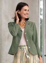 Blusenjacke  mit Schulterpolster OLIV