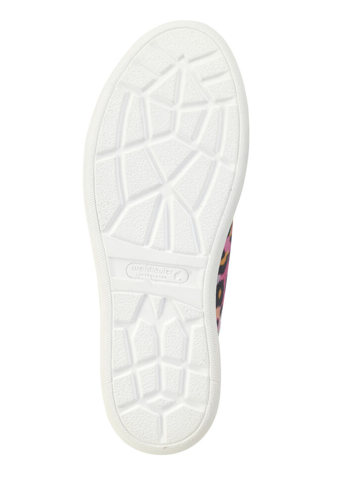 Waldl&auml;ufer Sneaker mit Streuglitzer und Leo-Druck MULTICOLOR