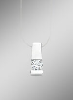 Edler Anhänger in Weißgold mit Brillant 