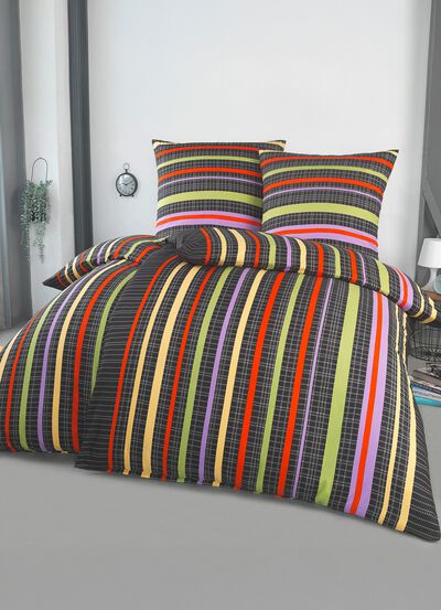 Beidseitig bedruckte Bettwäsche-Garnitur von Dobnig 