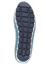 Gemini, leichte Damen-Slipper, Weite G, mit herausnehmbarem Fu&szlig;bett JEANSBLAU