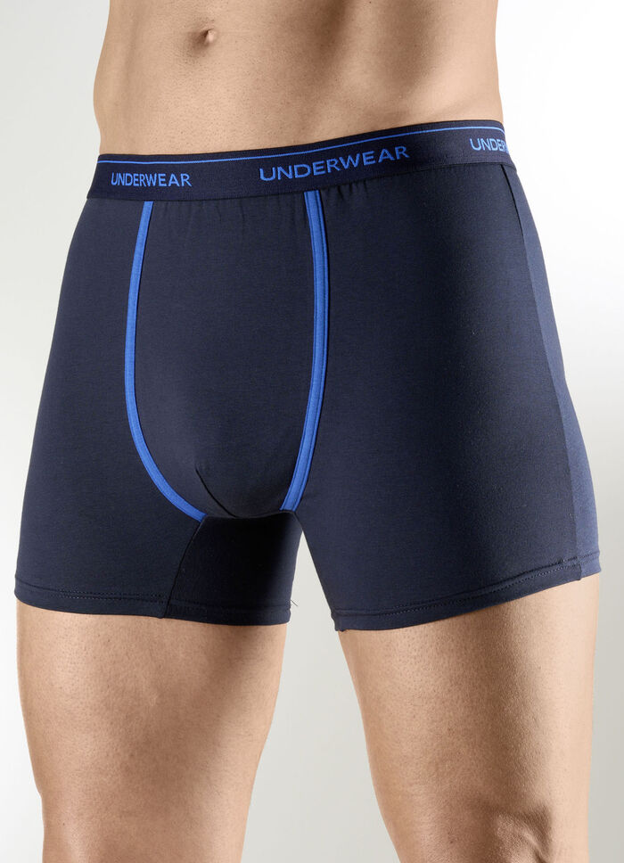 Viererpack Pants mit Kontrastpaspeln 